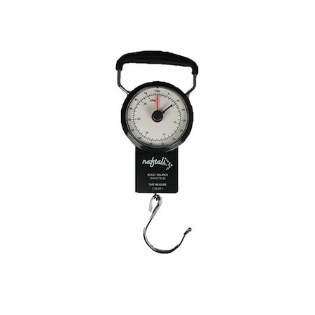Miami Carry On Miami CarryOn Mechanical Luggage Scale with Tape Measure - 75 Lbs Black TRASC01